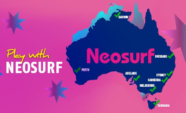 Calling all Aussies! Play with NEOSurf at Red Stag 
